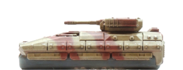 Based on the same design as the Baumann the Oldmann carries up to 7 infantry and uses a rapid fire 3cm powergun