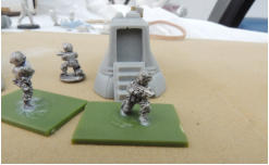 Vehicles assembled and figures with bases cut off