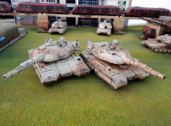 Two Zentaur heavy tanks - these have a crew of four, three of which are in the turret