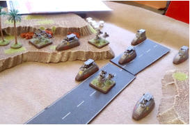 Tony Francis' 15mm Slammers game using Brigade EuroFed and PacFed as Compaigne de Barthe and TAS with Ainsty Slammers