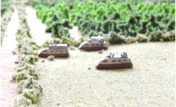 Combat cars advance