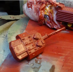 Red primed pieces