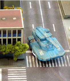 TAS Wraith tank (Brigade), still patrolling the streets of Clyde City: do something!