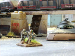 West Riding Yeomanry (Brigade Models and Eureka Miniatures) prepares to fire a Buzzbomb