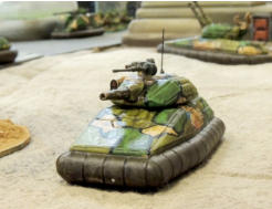 A Monsabert moves away from the Juin AA tank