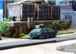 Chinese Tank Destroyer parked next to the Control Building