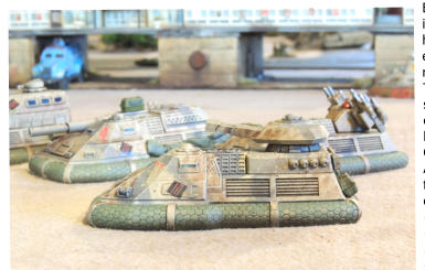 Tank destroyer, gun mortar, APC and Calliope are all based on the Gull Systems GS11XX hull