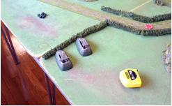 Slammers combat cars move to the flank