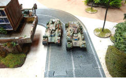 Br59 and Br66 tank destroyers swing up one flank