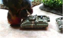 Veteran NU-PDF Hawk MICV is destroyed by missile fire and is a total loss with all of her infantry still on board...