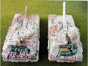 Two Gryphon medium tanks