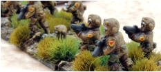 Close up of infantry