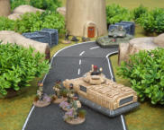 An Artemis debusses its infantry before a Hiroseki Shaman opens fire (Brigade)