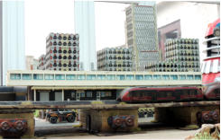 Monorail station and skyline