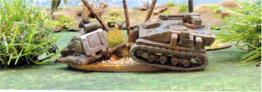 A Laska tankette with single 1cm gatling and a sniper.